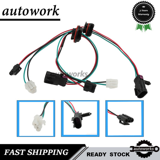 2x 68193062AA Headlight Lamp Wiring Harness For 09-22 for Dodge for Ram
