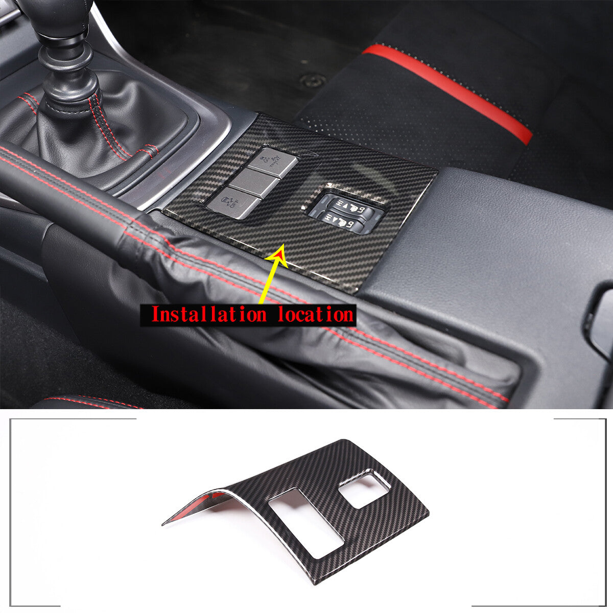 4 Interior door handle handle decorative cover suitable for Land Cruiser Prado 2010-18- v