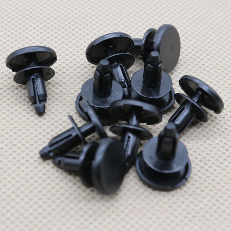 10-piece pack of clips for securing the cloak grille panel of for Nissan 01553-01743.