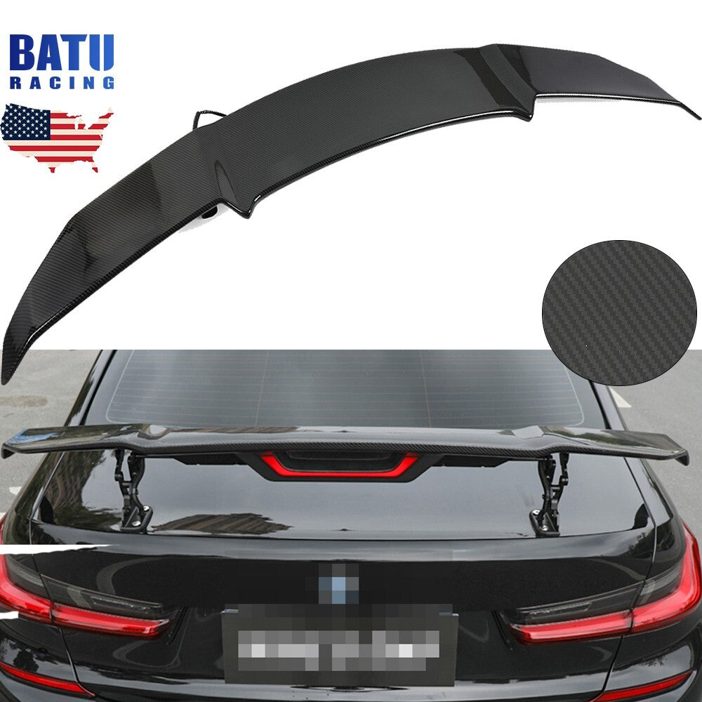 Electric Automatic Adjustable Carbon Fiber Water Transfer Rear Spoiler Wings
