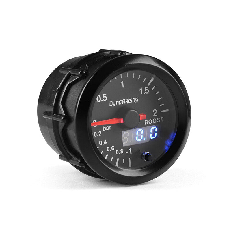 52mm LED Practical Car Turbo Boost Gauge Digital Pointer Vacuum Pressure Meter v