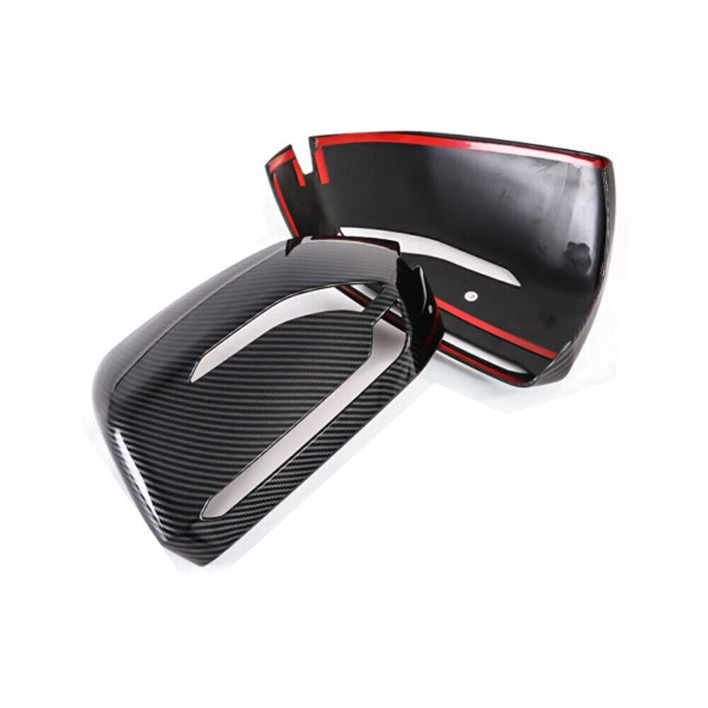 2PCS Carbon Look Rearview Side Mirror Trim for Hyundai Palisade 2021-2023 B n