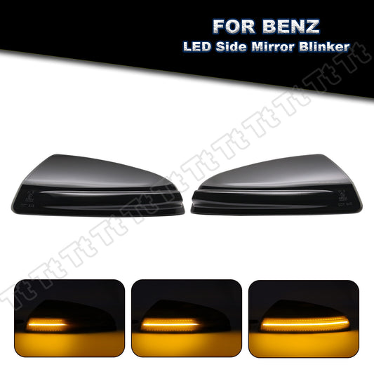 2x for 08-15 for Mercedes W164 C250 C300 C350 C63 AMG side mirror turn signal lights - v