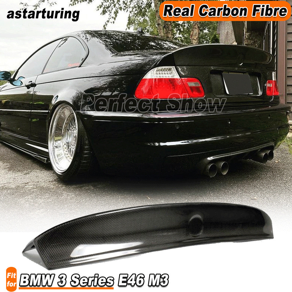 Carbon Fiber Rear Trunk DuckBill Boot Spoiler Wing for BMW E46 Coupe M3 2000-05