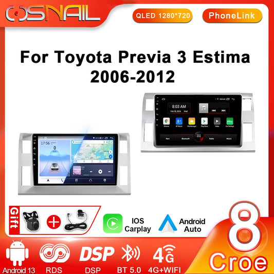 Android Car Radio for Toyota Previa 3 III XR50 Estima 2006-2012 GPS Video Player