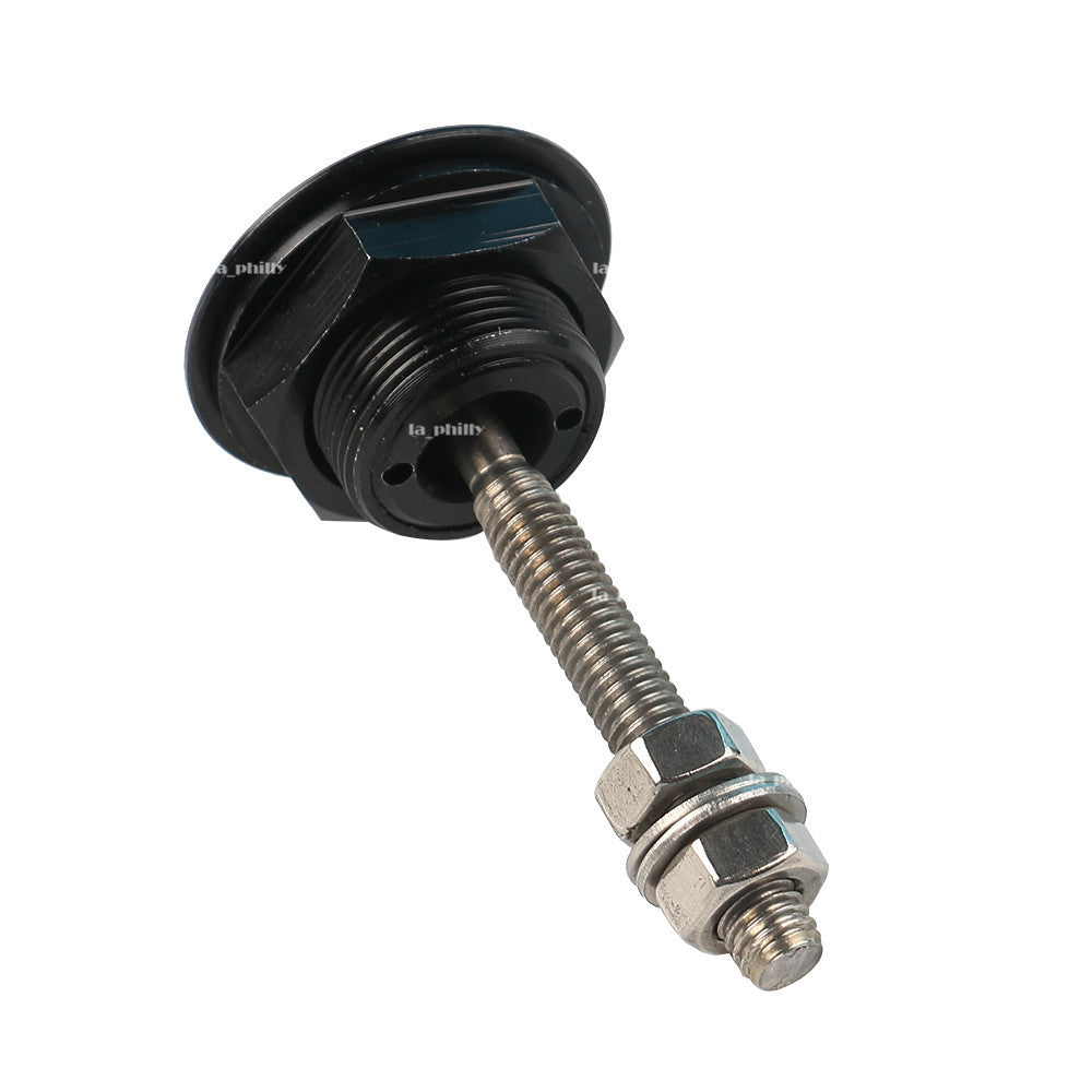 2Pcs Universal 1.25 Black Push Button Quick Release Bonnet Hood Pins Lock