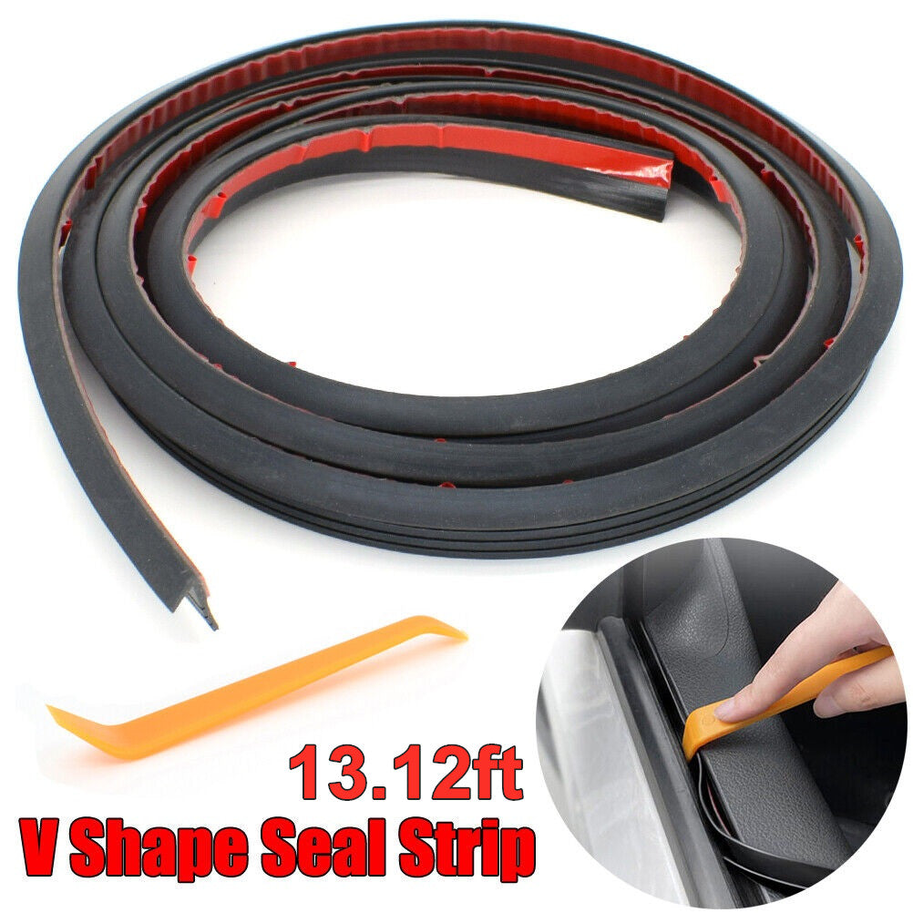 13ft for Mazda V Shape Car SUV Side Window Edge Moulding Rubber Door Seal Strips