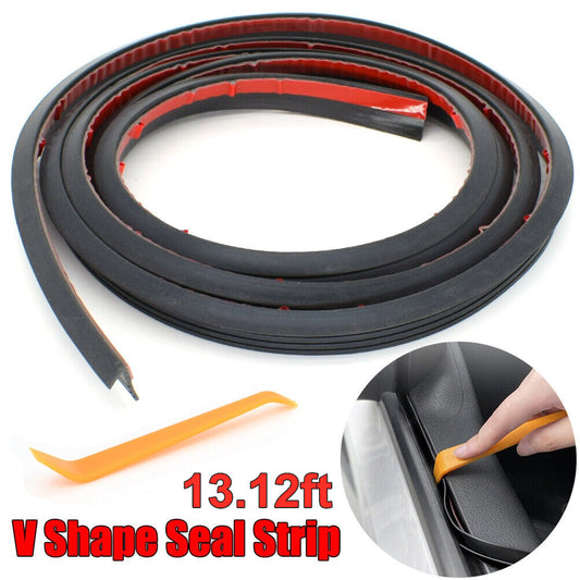 13ft for Mazda V Shape Car SUV Side Window Edge Moulding Rubber Door Seal Strips