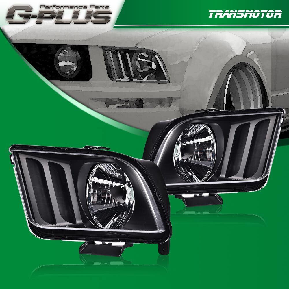 Black house headlights are suitable for 05-09 for MUSTANG to replace lights in the United States- v