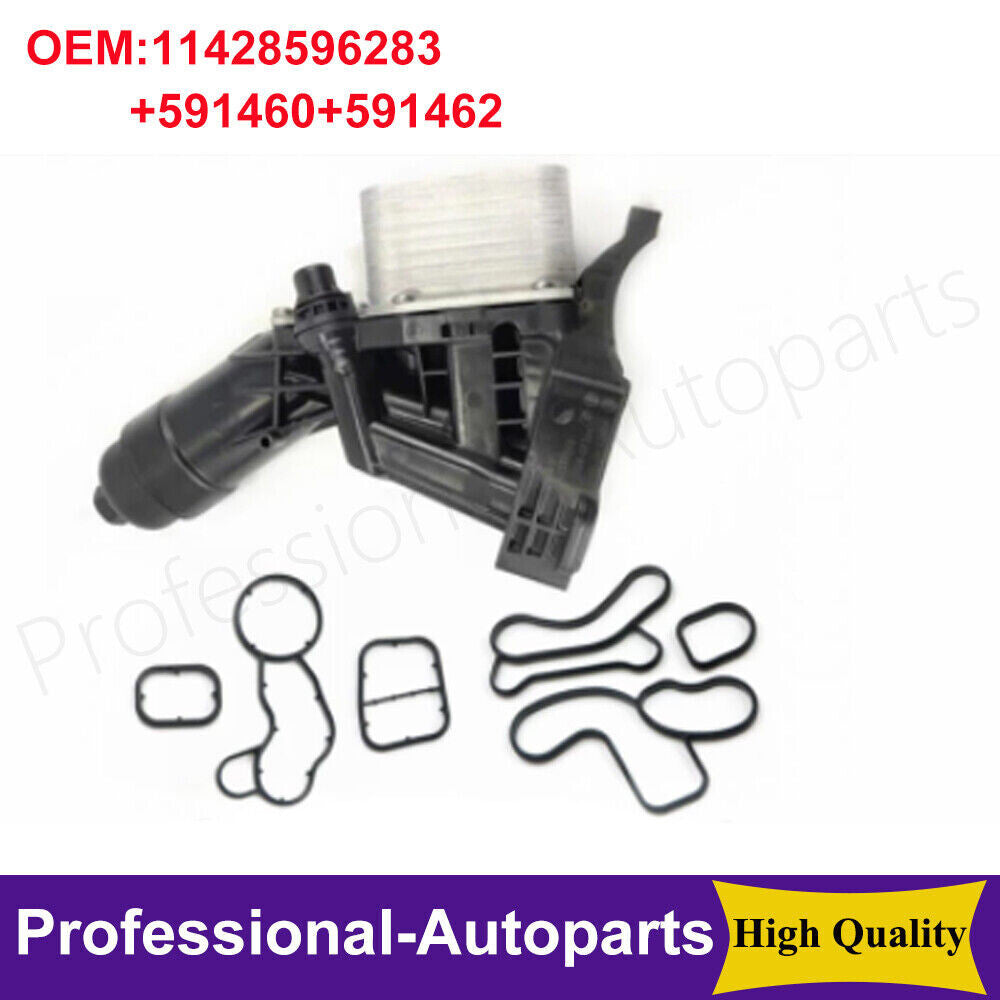 Oil Cooler With Gasket Filter Housing Assembly for BMW 320 330 430 530 740 X3 X4 Q
