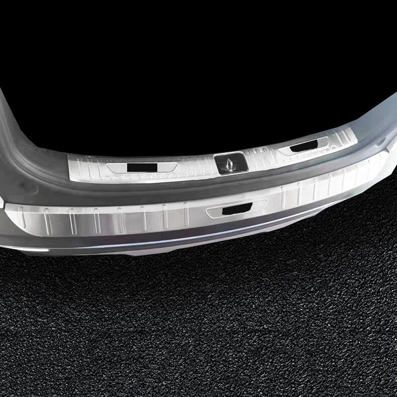 for Kia Seltos 2020-2023 Silver Rear Bumper Protector Guard Plate cover Trim 2x