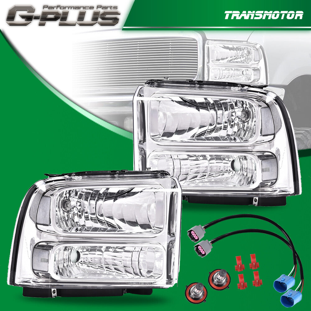 Chrome Excursion Halo DRL 1999-2004 Water Source Edition F250 F350 Super Duty