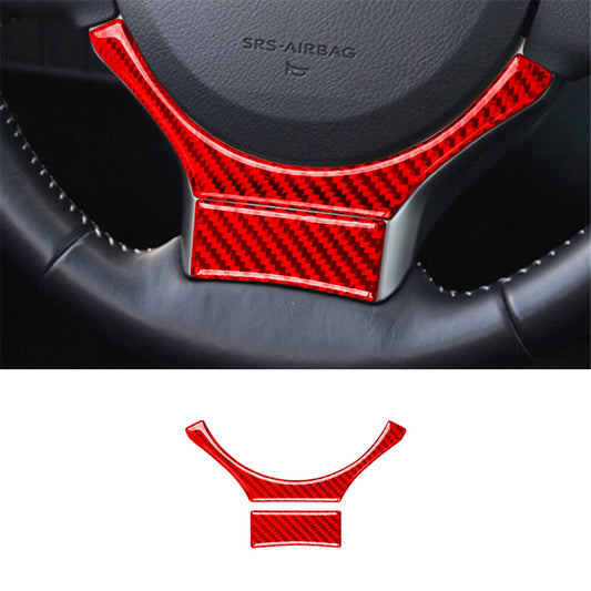 Red carbon fiber interior steering wheel lower cover trim for Lexus CT200h 11-17