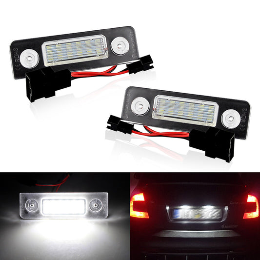 Premium LED license plate lighting for Skoda Octavia 1Z 2008 - 2011 2012 2013 Q