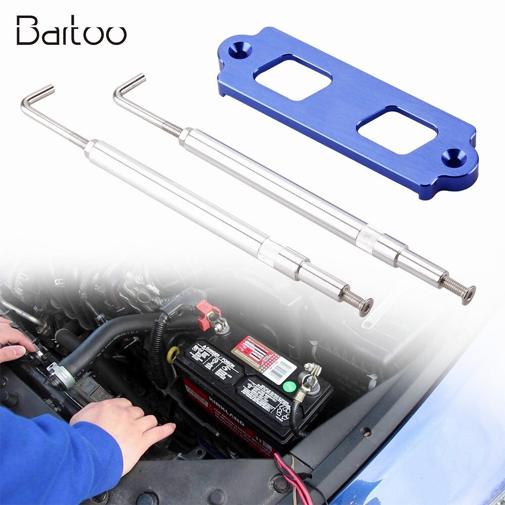 Battery Tie Down Kit Hold Down Rod + Tray Hooks for Integra Q