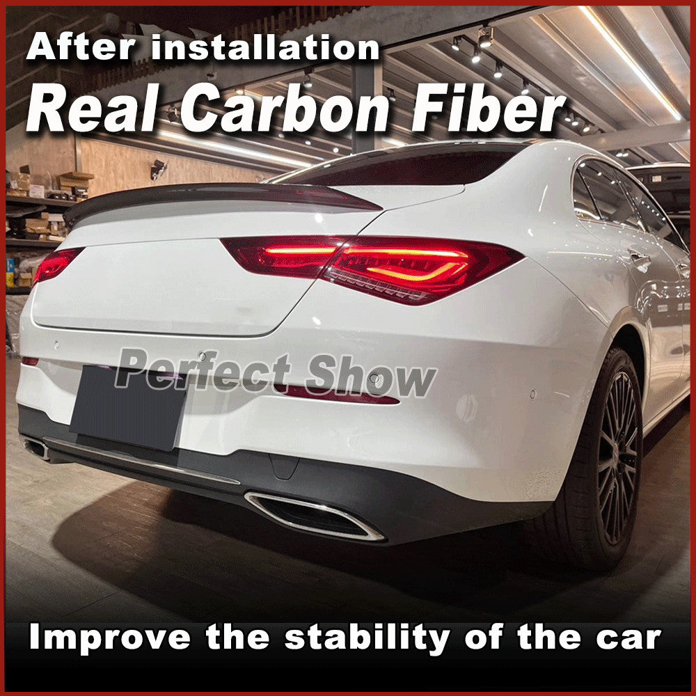 Fit for Benz W118 C118 CLA250 CLA45 REAl Carbon Rear Trunk Spoiler Wing Lip