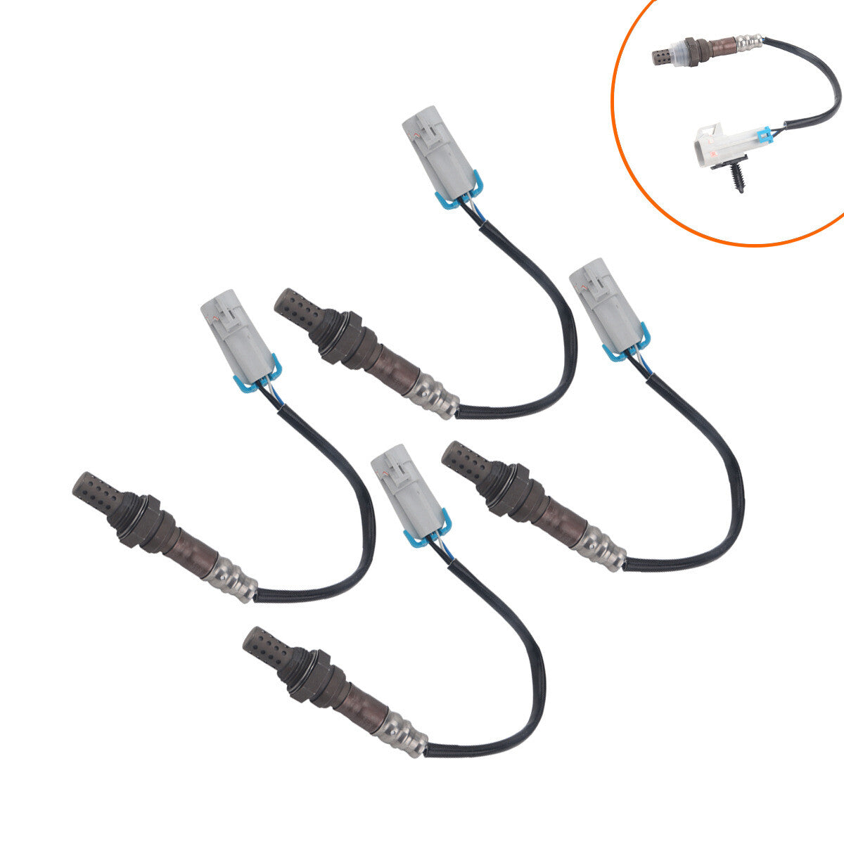 4-Piece Direct Kit O2 Oxygen Sensor Kit for Cadillac , , for GMC , and for Buick n