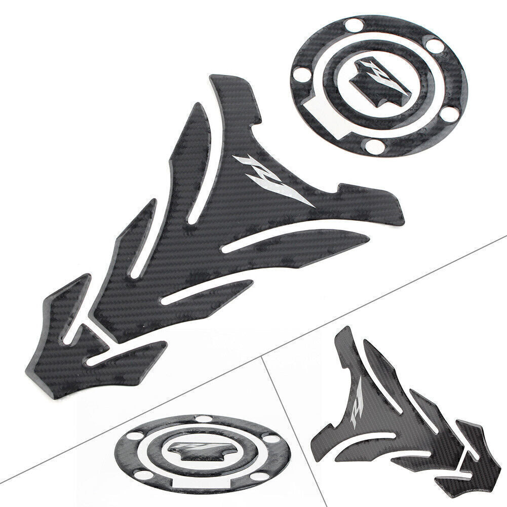 Carbon Fiber for Yamaha YZF1000 YZF-R1 R1M Gas Cover 3D Decal Fuel Tank Pad