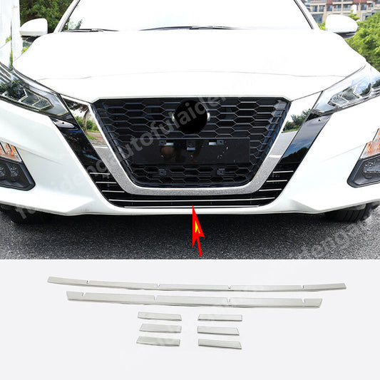 for Nissan Altima 2019-2022 silver Front Center Bumper Grille Grill Cover Trim