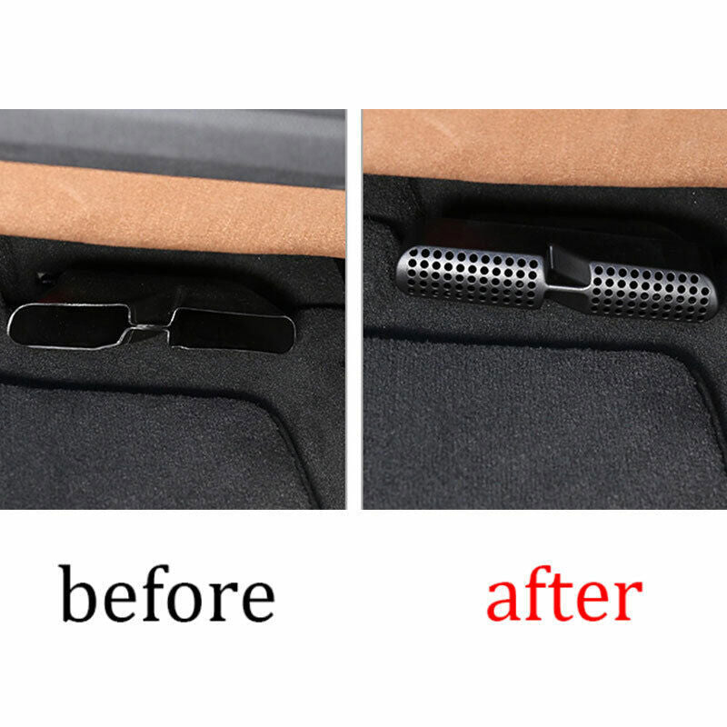 Fit for BMW X5 G05 2019-2023 ABS Black for Seat Lower Air Vent Out Dust Cover Decor