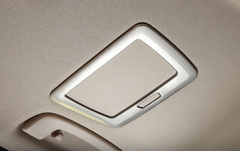 Silver Steel Cover Trim for BMW 3 4 Series GT 2013-2019 2PCS Rear Makeup Mirror