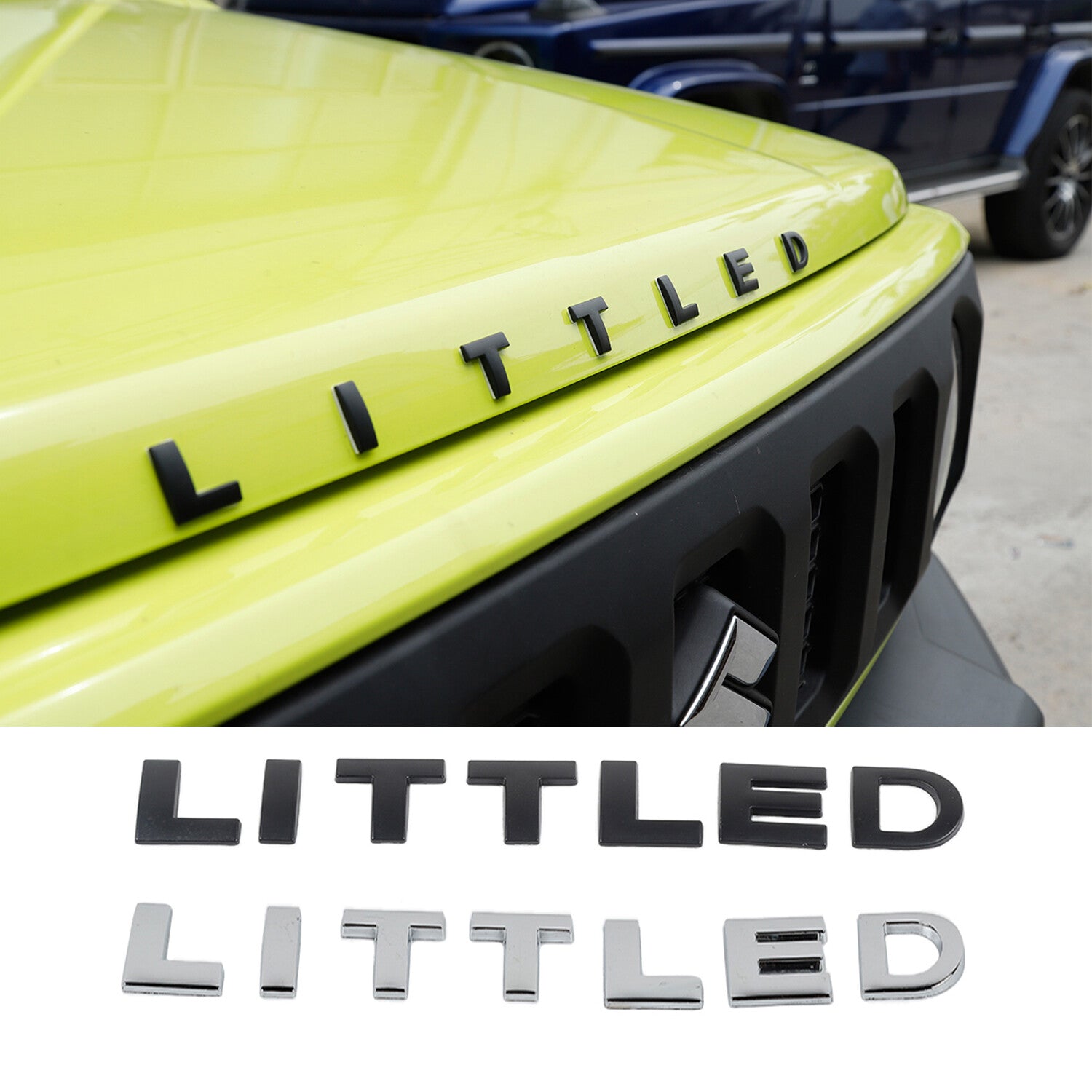 Metal L I T T L E D Sticker for Suzuki for Jimny 2019-2022 Accessories 3D Emblem Q