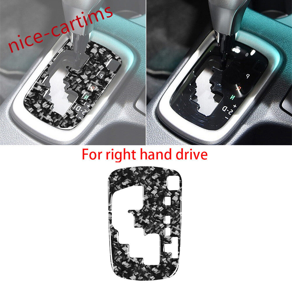 RHD Central Gear Shift Indicator Trim For Toyot@ Hilux Revo 2015-21Carbon Fiber