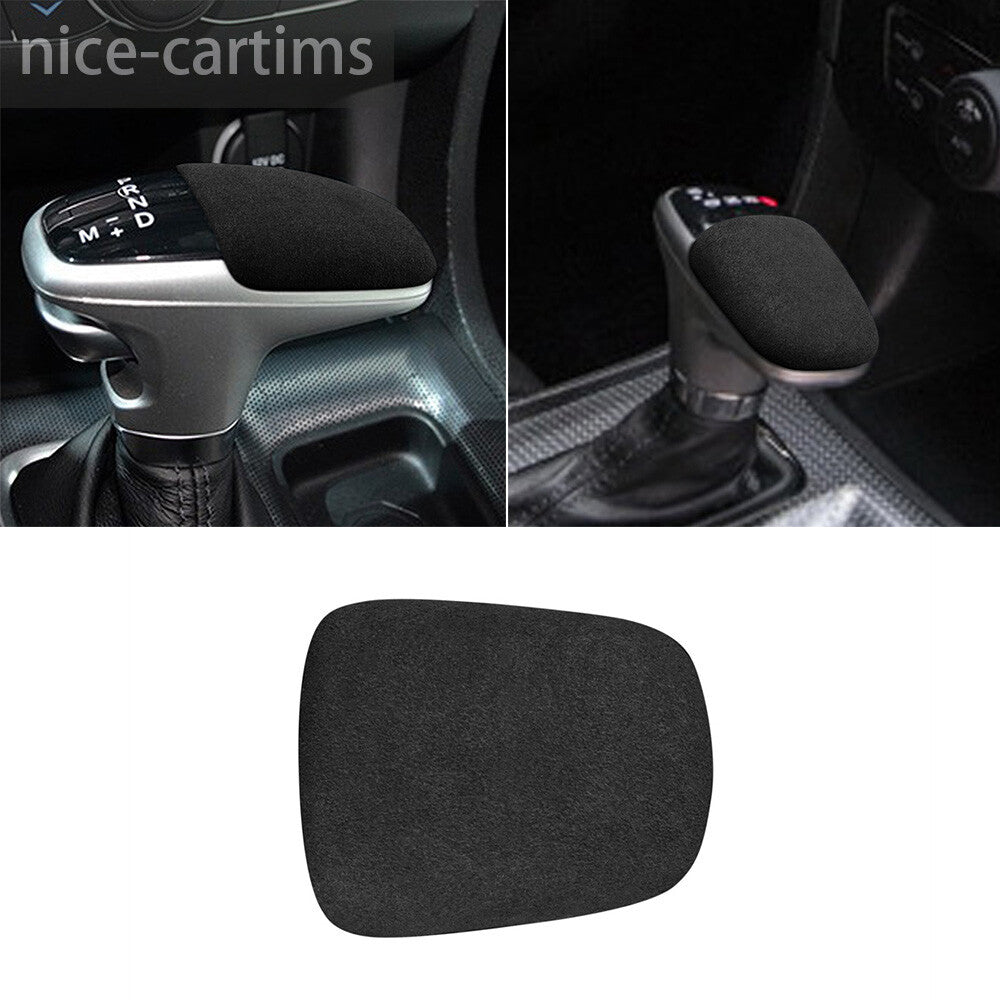 Suede Black Gray Gear Shift Knob Cover for Dodge for Challenger / Charger 2015-2023