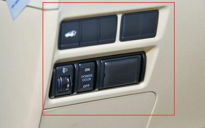 1P for Nissan Armada Y62 2017-20 Wood Grain Headlight Control Button Frame Trim