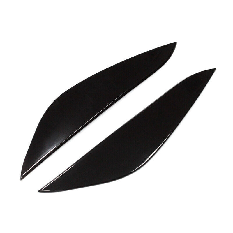 For Model 3 2017-2023 Gloss Black Front Headlight Lamp Eyebrow Strip Trim n