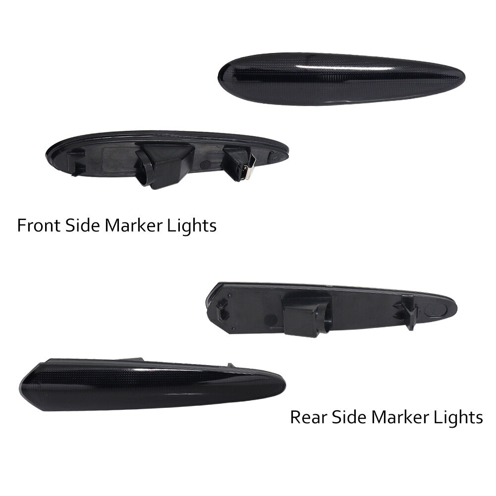 4-piece set of front and rear bumper side marker light housing kit suitable for Maxima 00-03- v