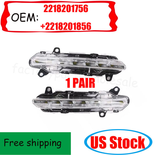 1 PAIR Fog Lights Daytime Running Lamps for S550 S600 S63 AMG n