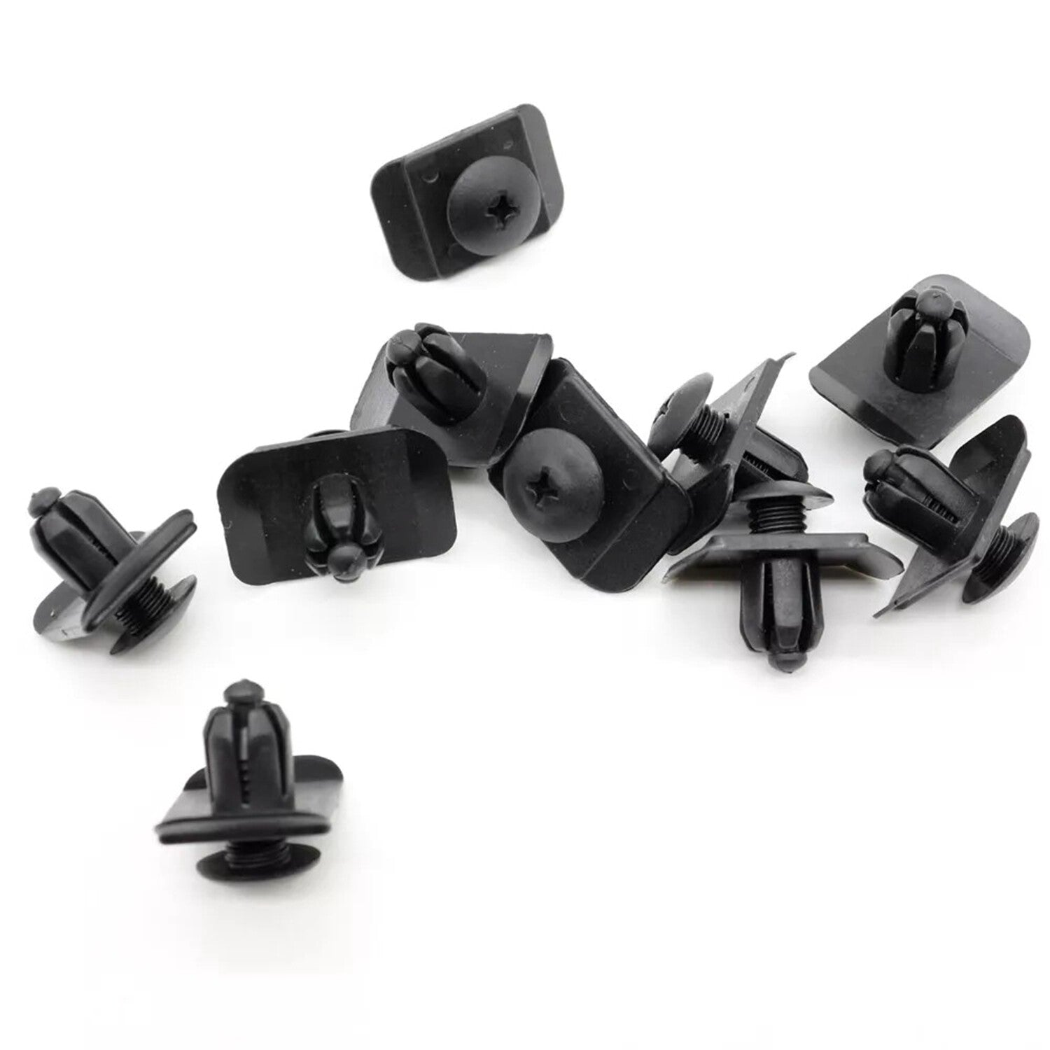 10 Bumper Clips Nylon Push Type Retainer Fastener for Mazda for Kia BF6750033
