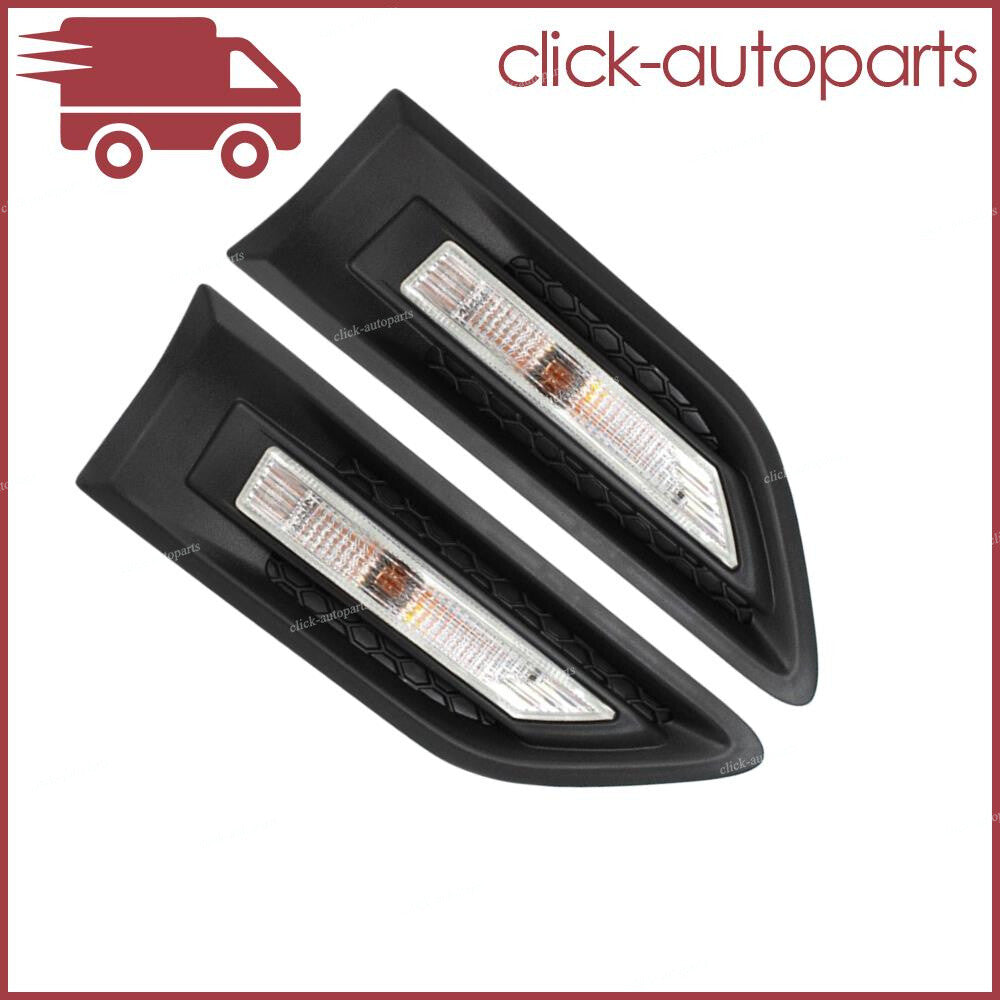 2pcs Right+Left Front Fender Garnish Molding For 2010- 2013 for Kia Soul Black