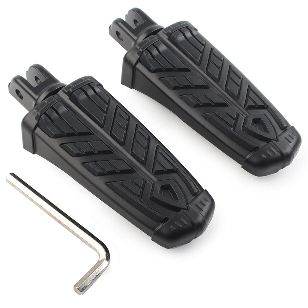 Front Footrests Rider Footpegs Foot Pedal for Harley FXBB FXBR FXBRS/ FXLR Black