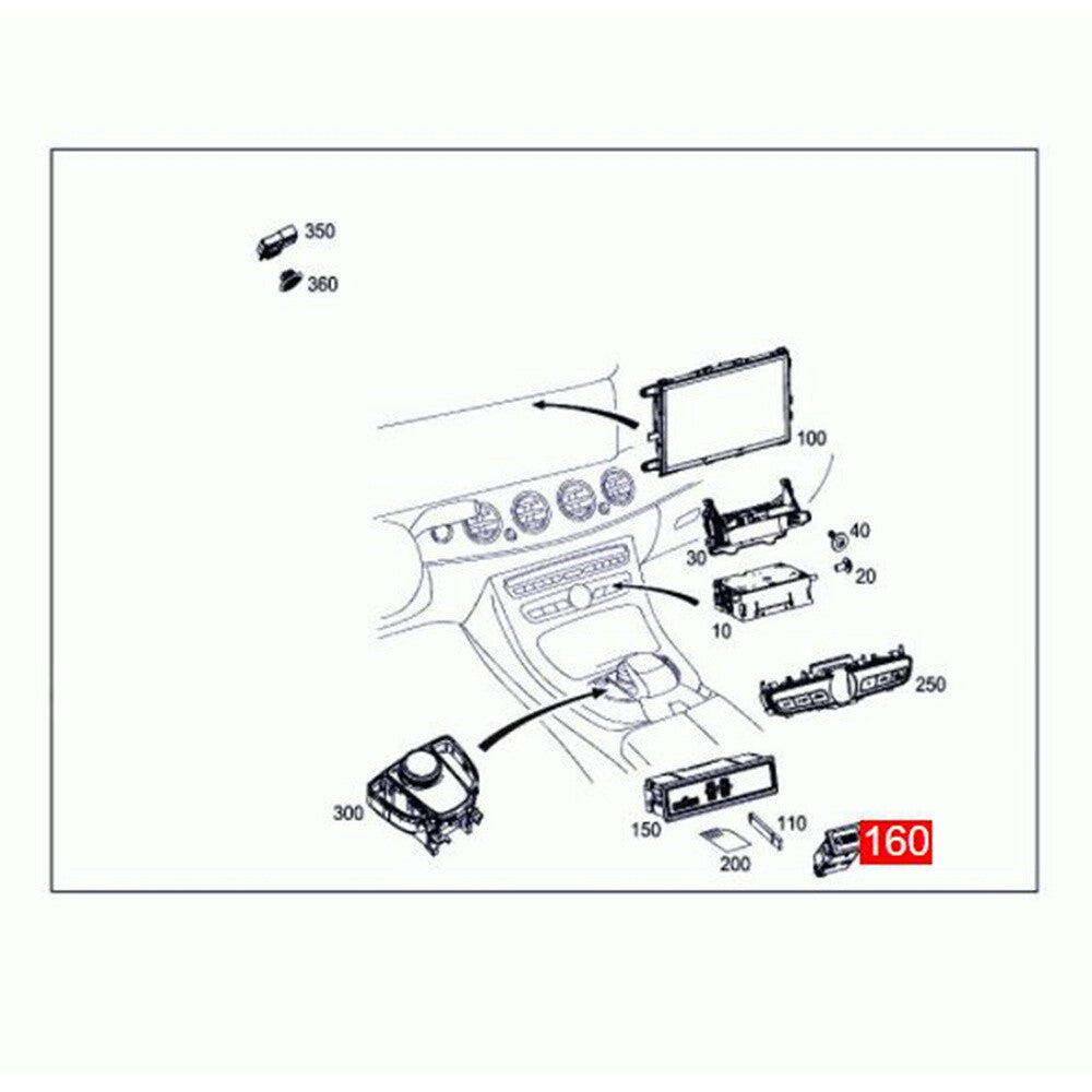 Multimedia Conn Unit USB Port A2138203200 for Benz E-CLASS W213 C238 17-2019 New n