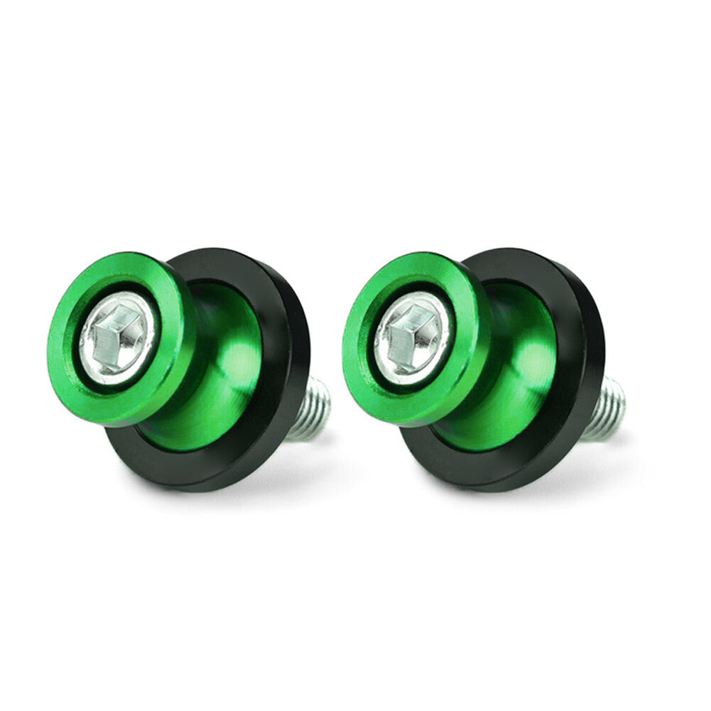 for HONDA CBR Motorcycle Swingarm Spools Slider Stand Screw 8MM Thread Green
