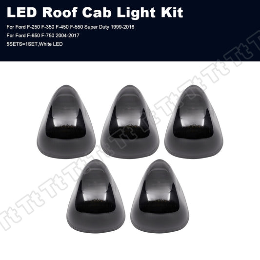 5x for 99-16 for F250 F350 F450 F550 Super Amber LED Cab Roof Marker Lights - v