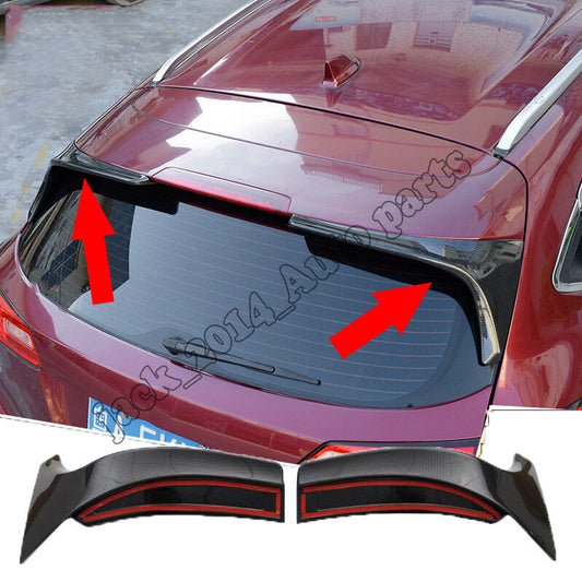 for Honda HRV HR-V 2016-2022 Hatchback CARBON FIBER Rear Side Trunk Spoiler 2pcs