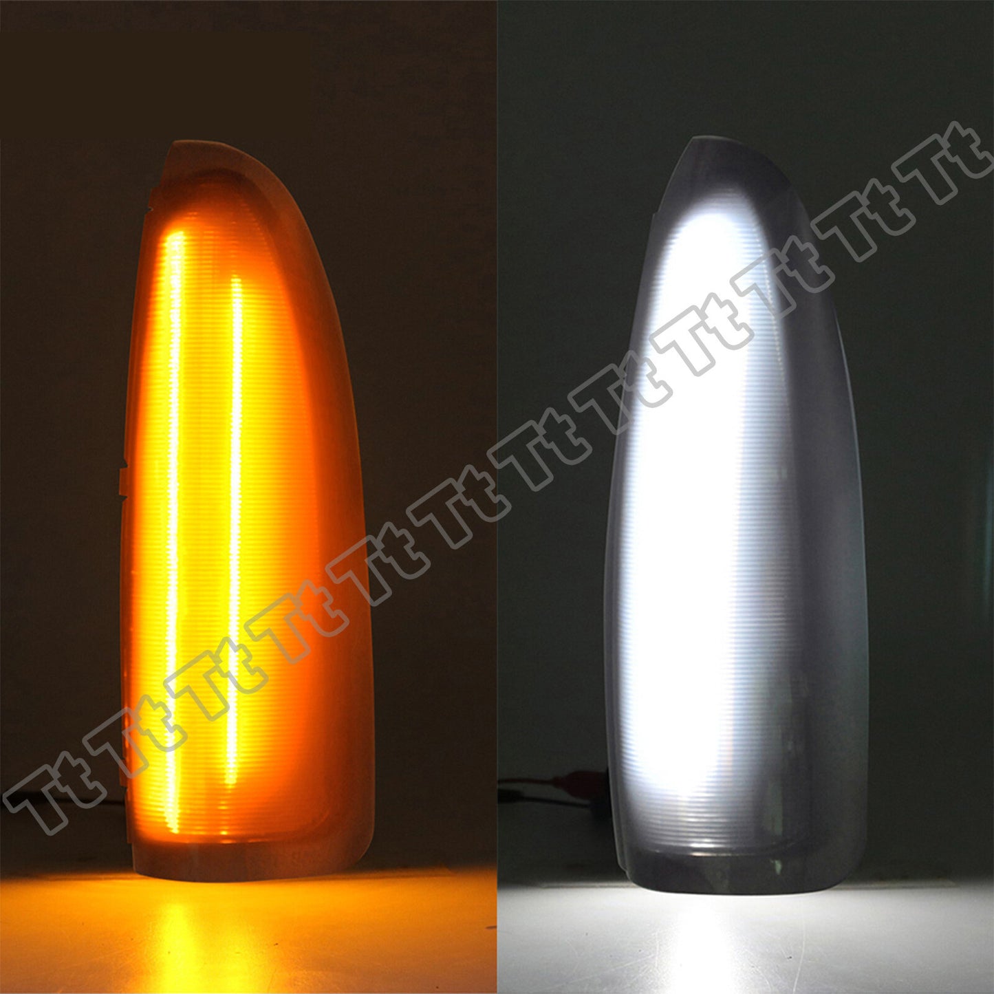 Amber/White LED Side Mirror Light Smoked Lens Fits 2003 - 2007 for F250 F350 F450 - v