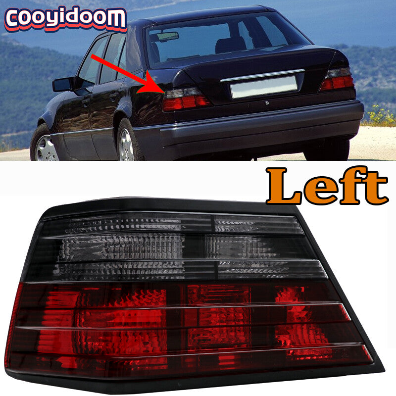 The left rear taillight brake light is applicable to the for Mercedes-Benz W124 E-Class from 1986 to 1995.