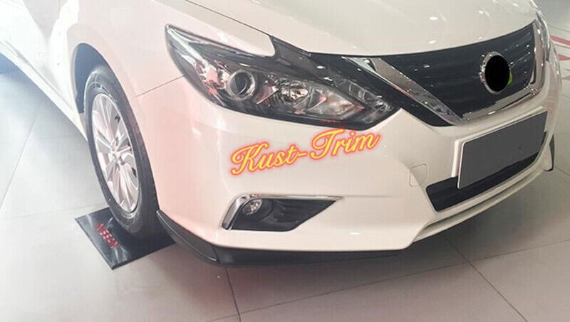 for Nissan Altima 2016-2018 Black Front Bumper Side Lip Guard Spoiler Trim Cover