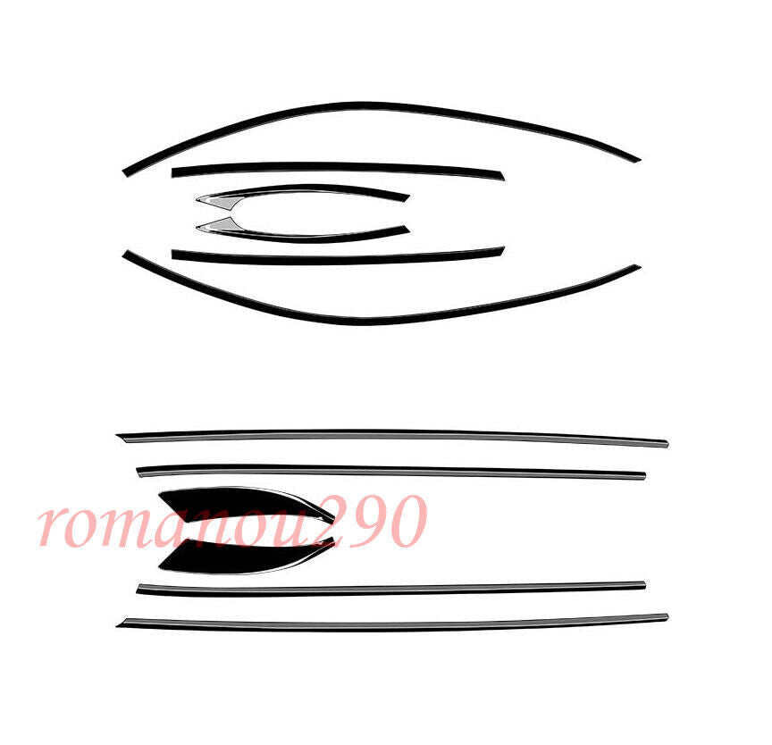 Fit for Mazda CX-5 2019-20 Stainless Steel Black Window Strip Cover Trim 12PCS B n
