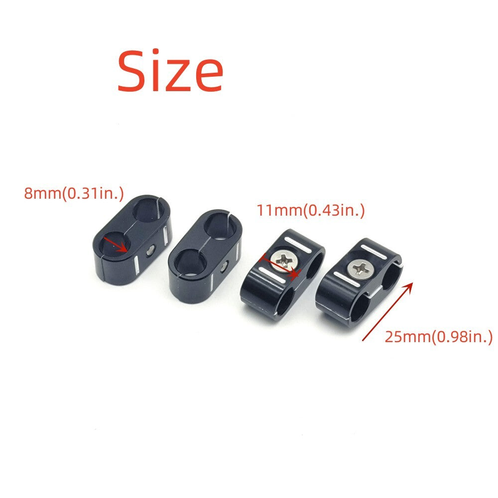 Brake, clutch, and throttle cable clamps/brackets suitable for Harley-Davidson - n