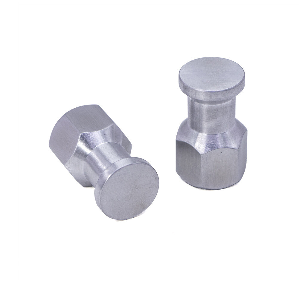 Pair Motorcycle Silver Aluminum Suspension Spool Bolt for Honda Z125 Monkey 125 Q