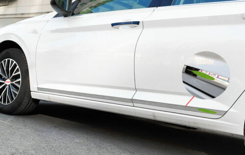 Silver for Volkswagen for Jetta Mk7 19-2021 Steel Trim Side Door Body Guard Molding