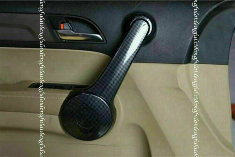 for Honda CR-V CRV 2007 2008 2009 Carbon Fiber Car Interior Door Armrest Trim 4X