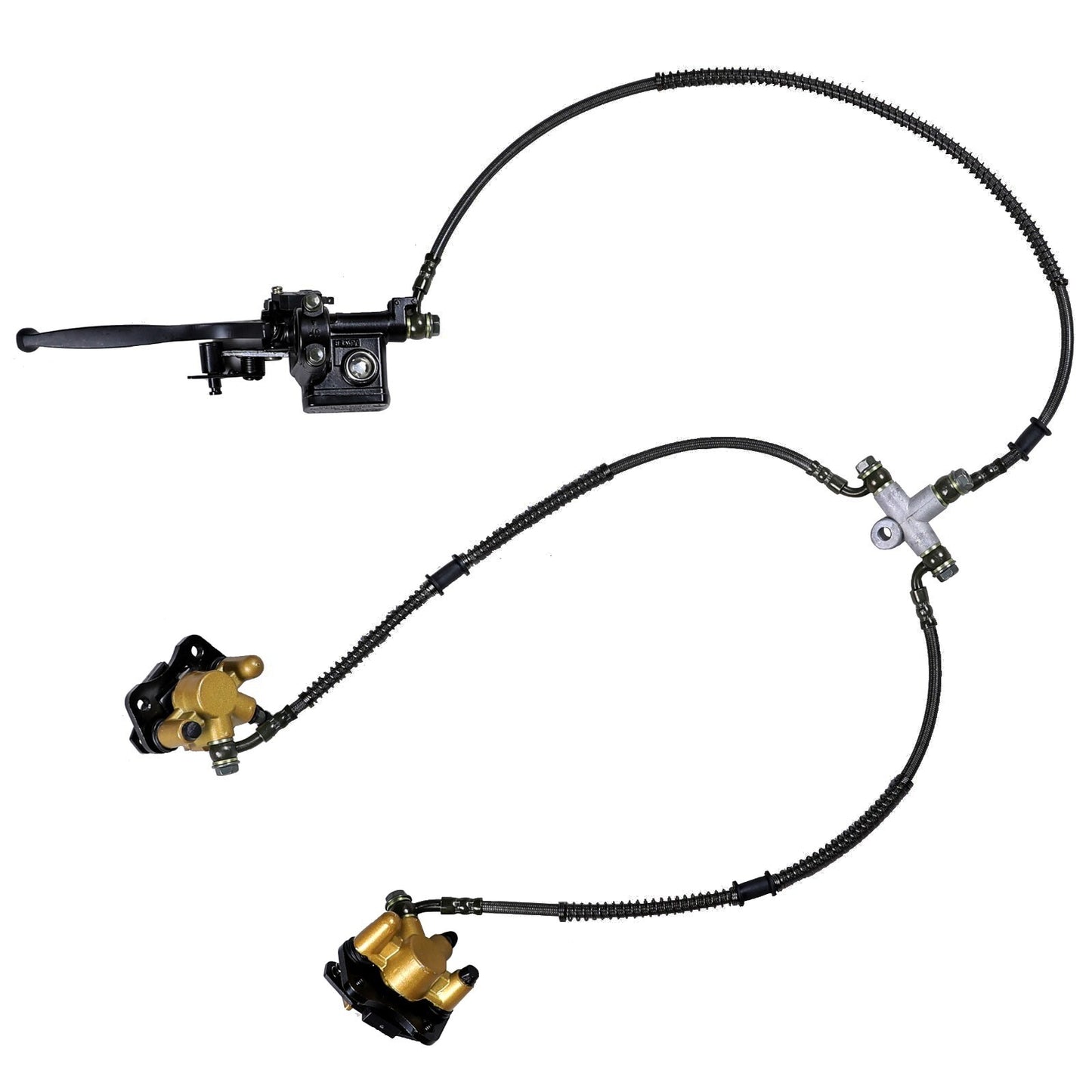 Front master cylinder brake caliper disc rotor suitable for all-terrain vehicles, go-karts, dune buggies