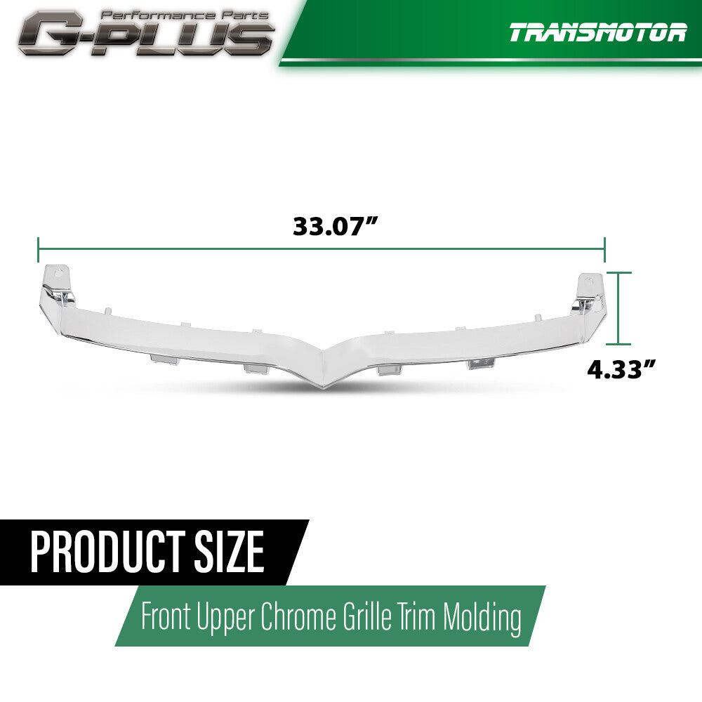 Front upper for CHRome grille trim molding 1065233-00-D Suitable for 16-21 for Model S - v