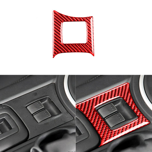 Red carbon fiber interior panel cover trim is suitable for Mazda MX-5 Miata 2009-15